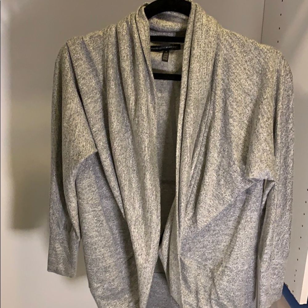 Metallic silver cardigan